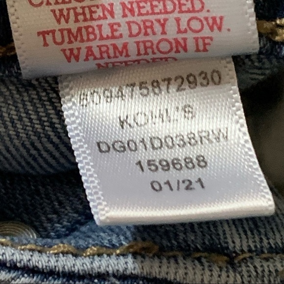 SO Trendy Distressed Lace Fringe Hem Denim Jeans Cutoffs. Size 7 Girls - Picture 10 of 10